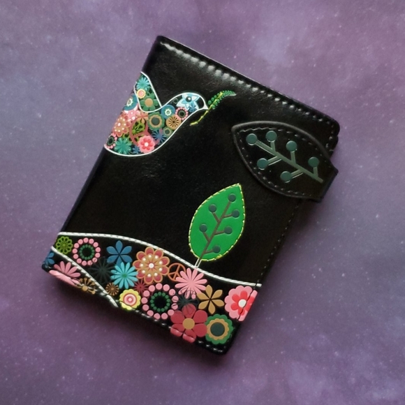 NWT Peace Dove Wallet - Black Vegan Leather - Picture 7 of 7